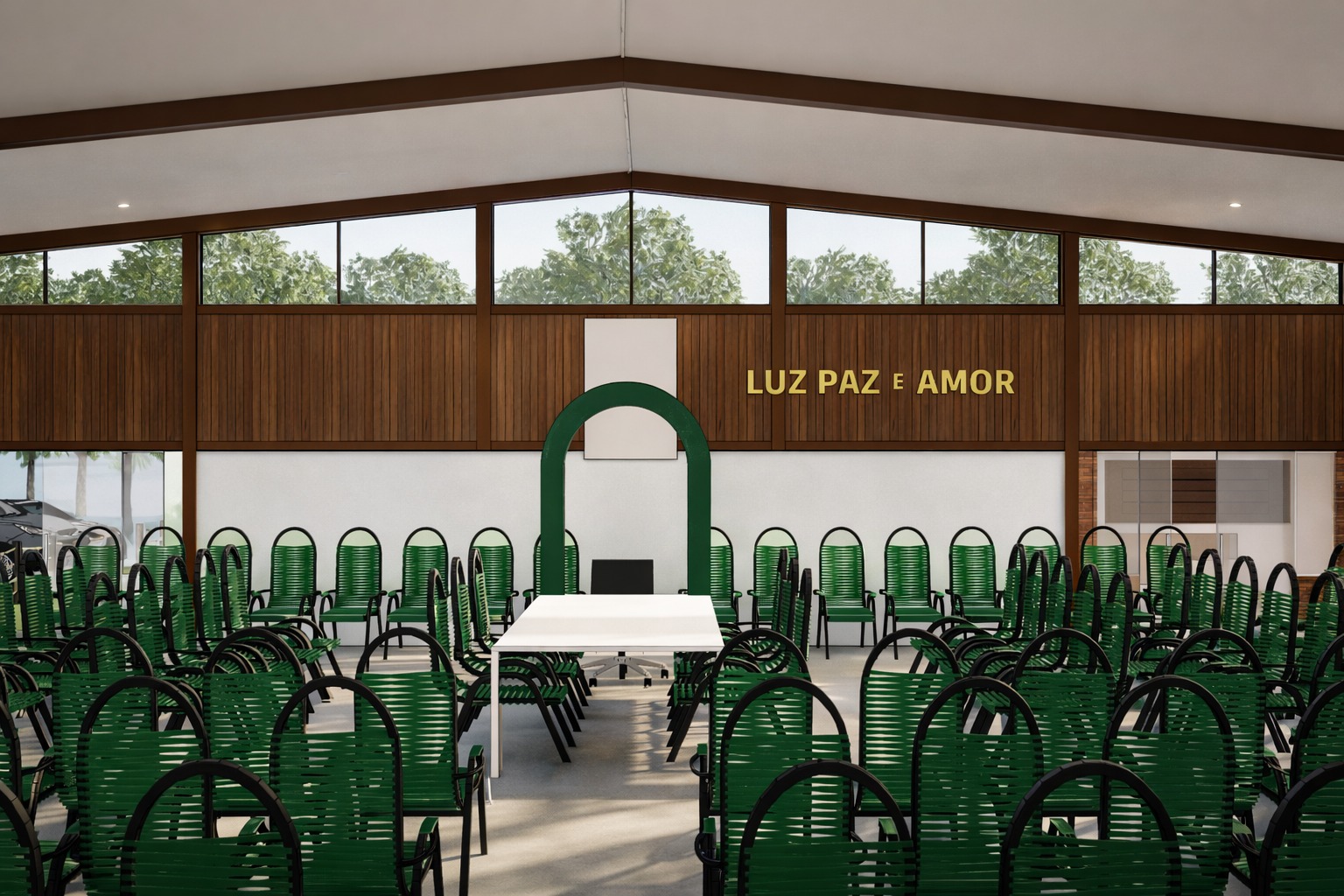 Salão interno — Luz, Paz e Amor